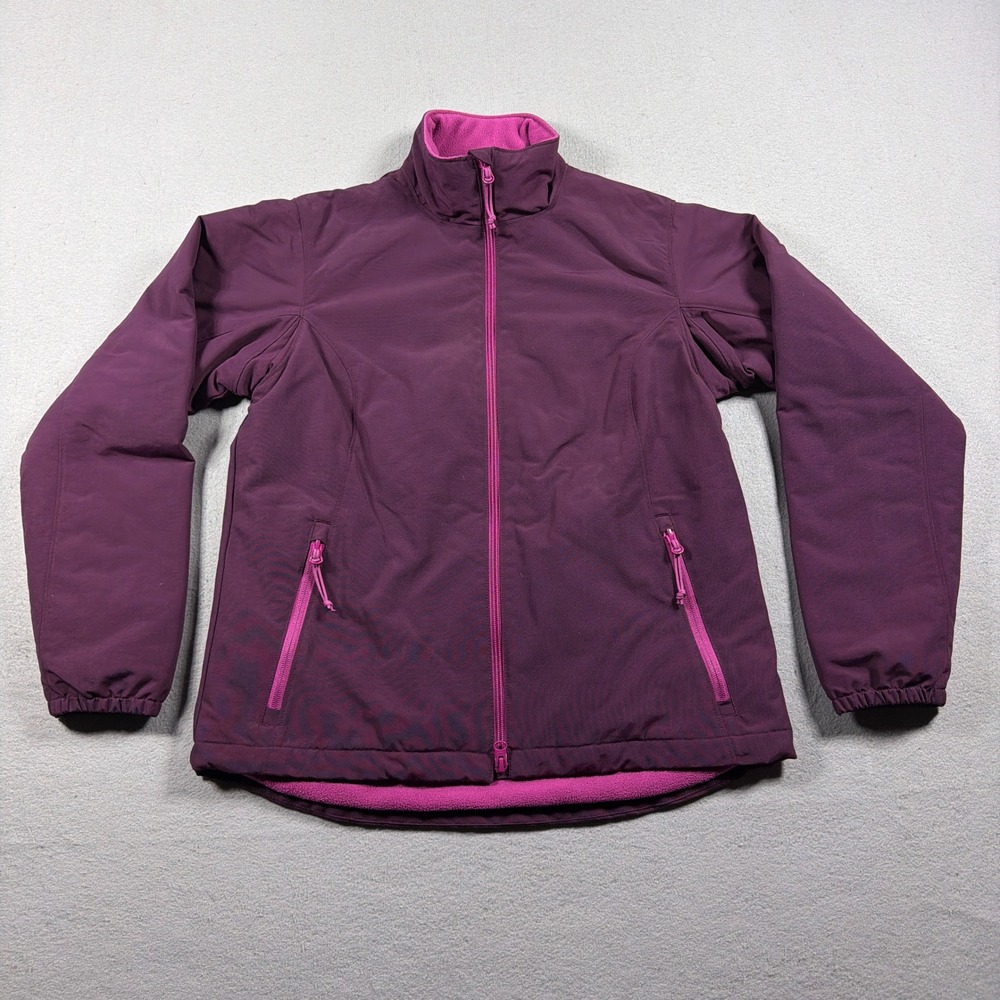 Duluth Trading Jacket Women Small Fleece Lined Softshell Purple Gorpcore Fall